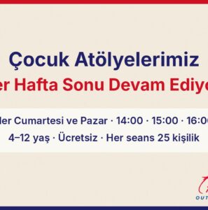 Airport Outlet Center çocuk atölyeleri: her cumartesi ve pazar, 4-12 yaş, ücretsiz