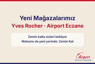 Yves Rocher ve Airport Eczane, zemin kat