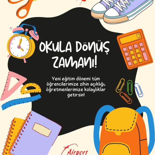 Tüm öğrencilerimize zihin açıklığı, öğretmenlerimize kolaylıklar diliyoruz ✈️✈️✈️