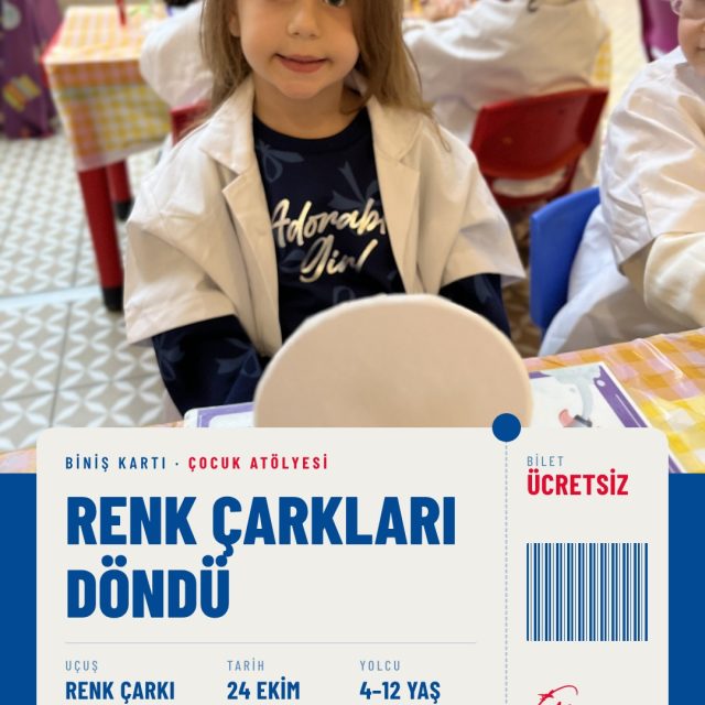 Minik bilim insanlarımız bugün Newton'un renk çarkını kendi elleriyle yaptı; çarkı döndürünce renklerin nasıl birleştiği