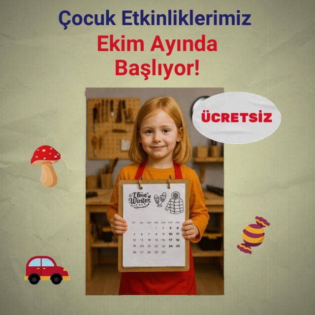 Ekim ayında atölyelerimiz kaldığı yerden devam ediyor ✈️