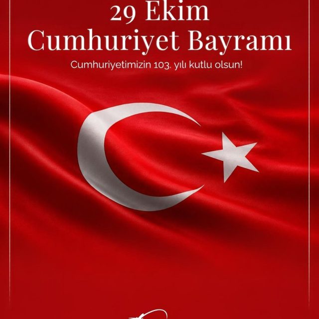 Cumhuriyetimizin 103. yılı kutlu olsun!

Başta Gazi Mustafa Kemal Atatürk olmak üzere Cumhuriyetimizi bizlere armağan ed