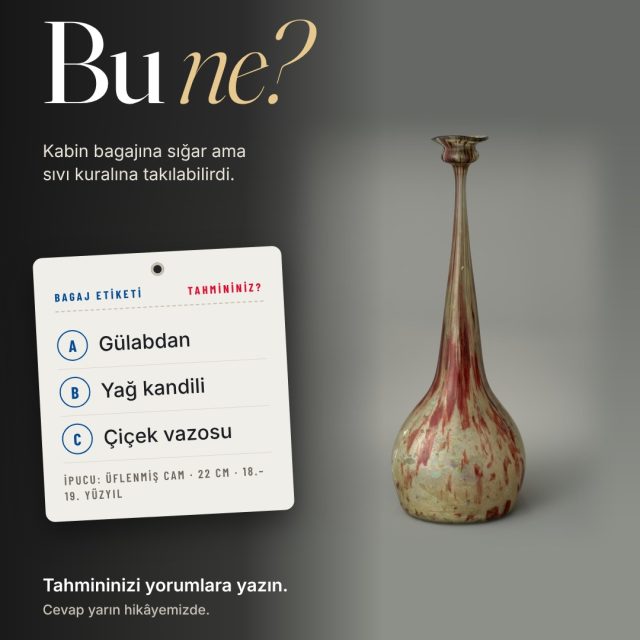 Antika Pazarı'nın oyunu: Bu ne?

Fotoğraftaki parça 18.–19. yüzyıldan kalma; üflenmiş cam, 22 cm. Sizce ne işe yarıyordu